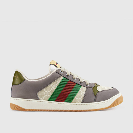 Gucci Unisex Sneakers Featuring Web Stripes And GG Monogram Detail