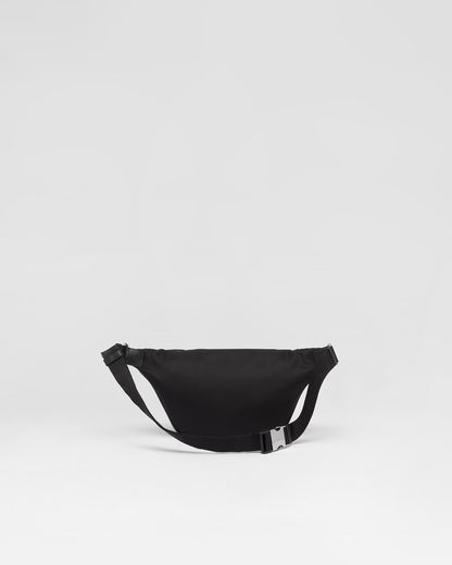 Prada Black Nylon Belt Bag With Signature Triangle Logo 2VL033