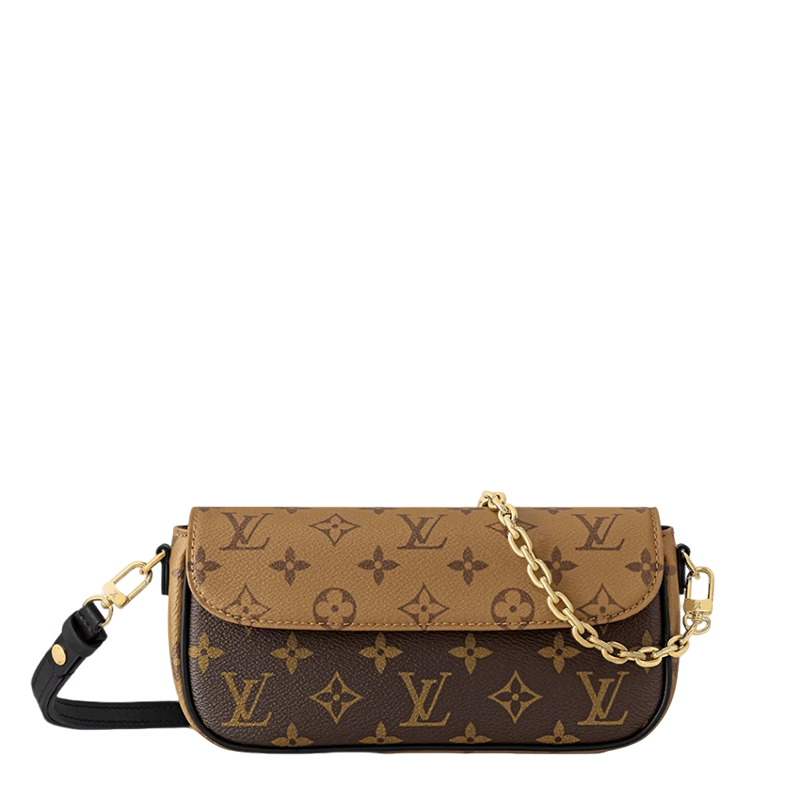 Louis Vuitton Wallet On Chain Ivy Bag Iconic Monogram Design Luxury Crossbody Accessory