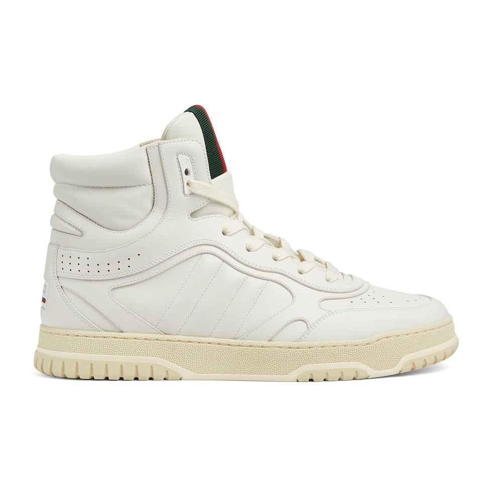 Gucci Unisex High-Top Sneakers With Signature Web Stripes