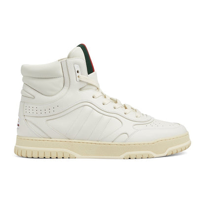 Gucci Unisex High-Top Sneakers With Signature Web Stripes
