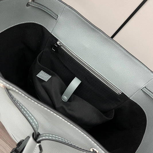 Loewe Gray Puzzle Backpack With Geometric Design And Functional Pockets 10288