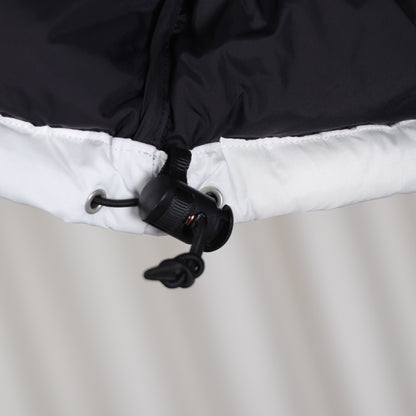 The North Face White Black Puffer Jacket Warm Winter Outerwear