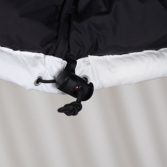 The North Face White Black Puffer Jacket Warm Winter Outerwear