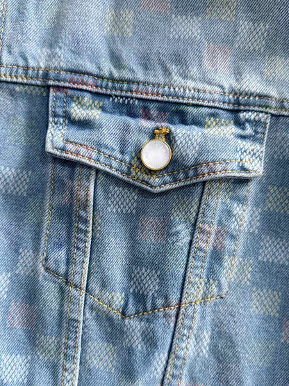 Louis Vuitton Denim Jacket with Embroidered Detail