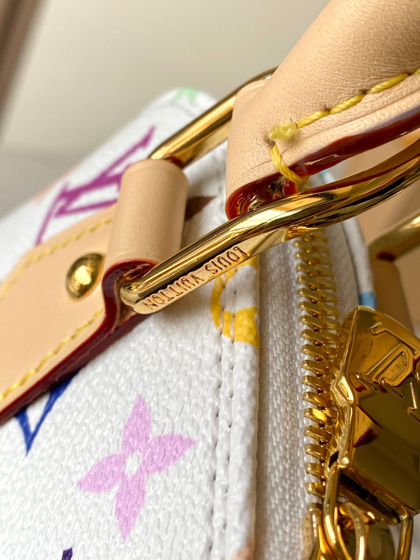 Eye Catching Louis Vuitton Alma BB Bag With Colorful Monogram And Bow Accent