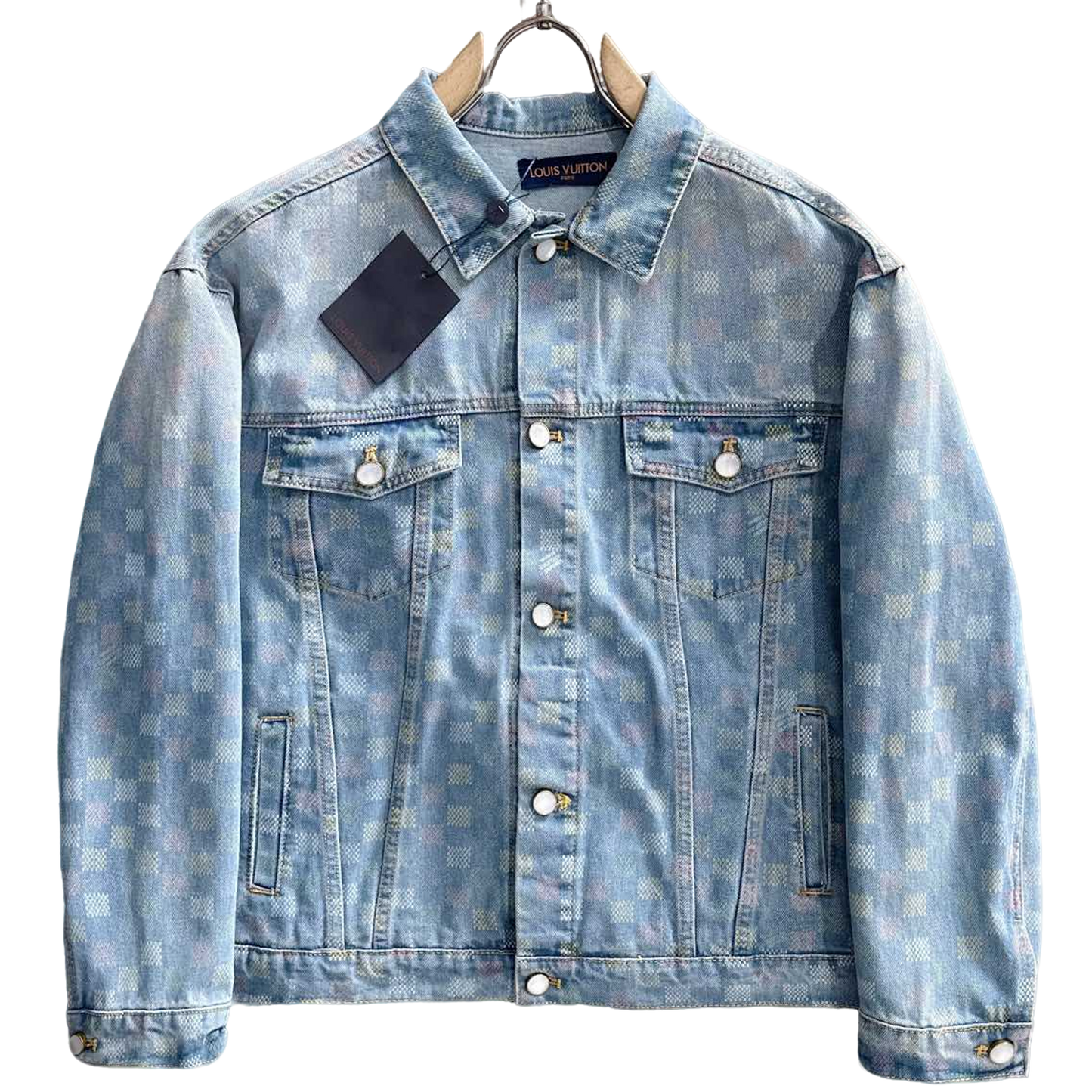 Louis Vuitton Denim Jacket with Embroidered Detail