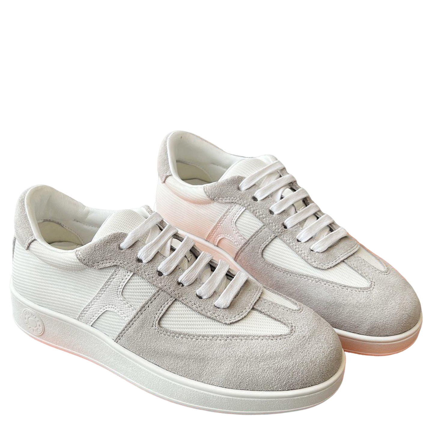 Hermes Women's Sneakers Iconic H Logo Leather Casual Fashion Shoes