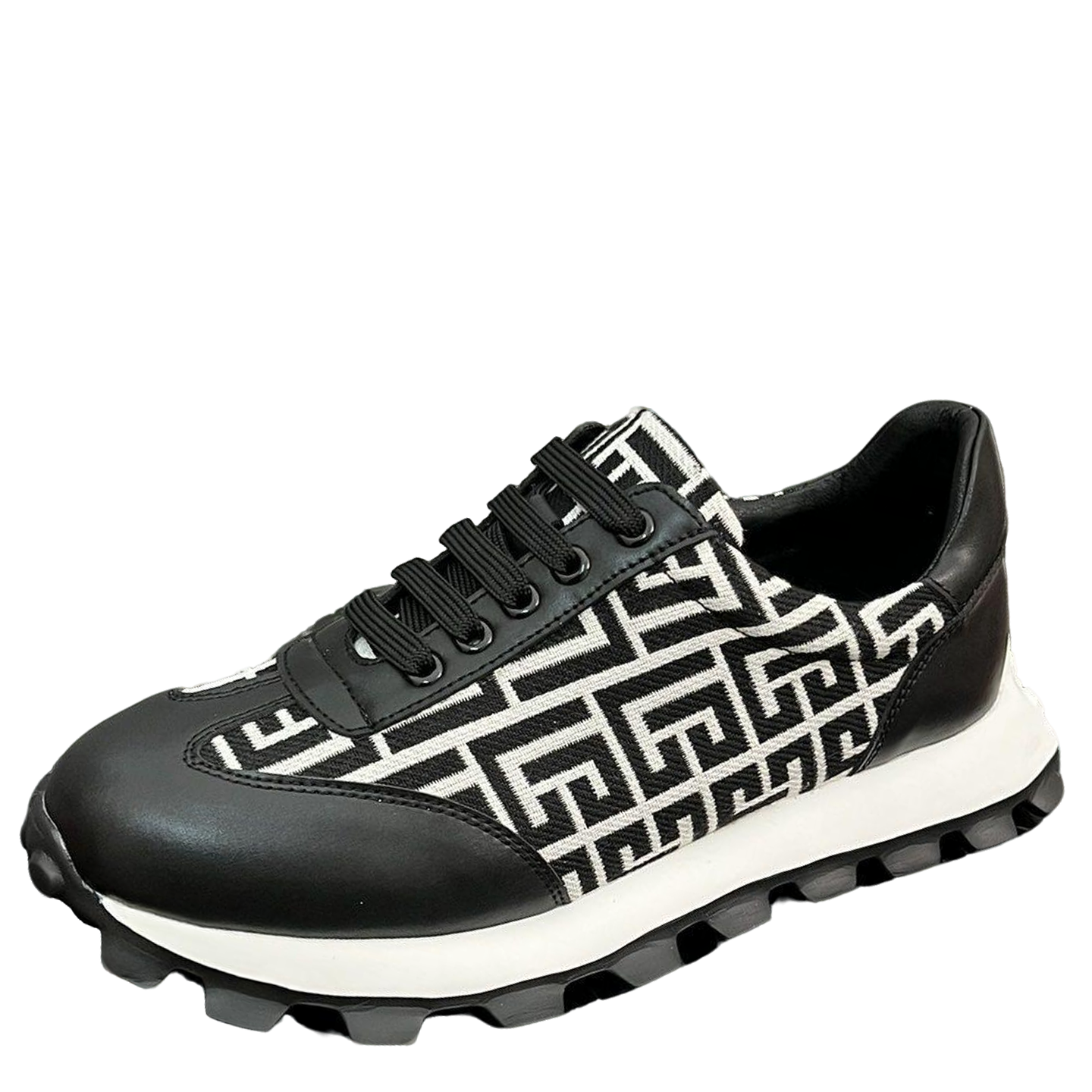Versace Men's Sneakers - Luxury Designer Athletic Footwear with Greek Key Pattern