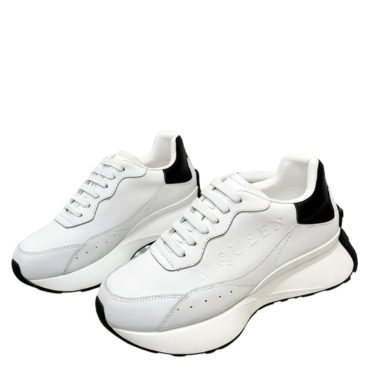 Alexander McQueen Unisex Oversized Sneakers With Metallic Heel Accents