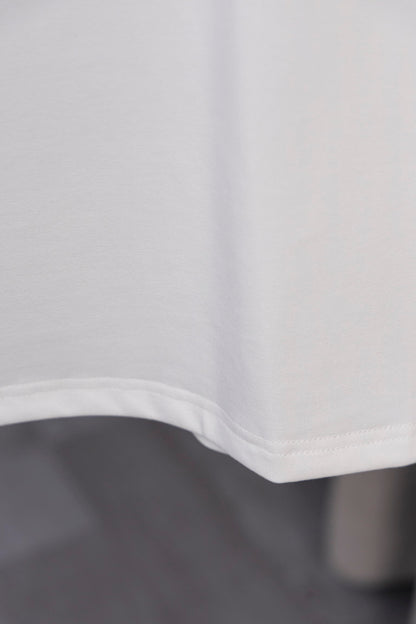 LOEWE White/Black Tee With Yellow Logo Patch For Stylish Casual Wardrobe Update
