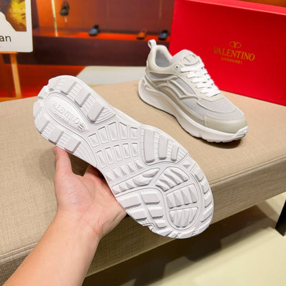 Valentino Men's Luxury Sneakers Fashion Mesh Design Casual Athletic Shoes