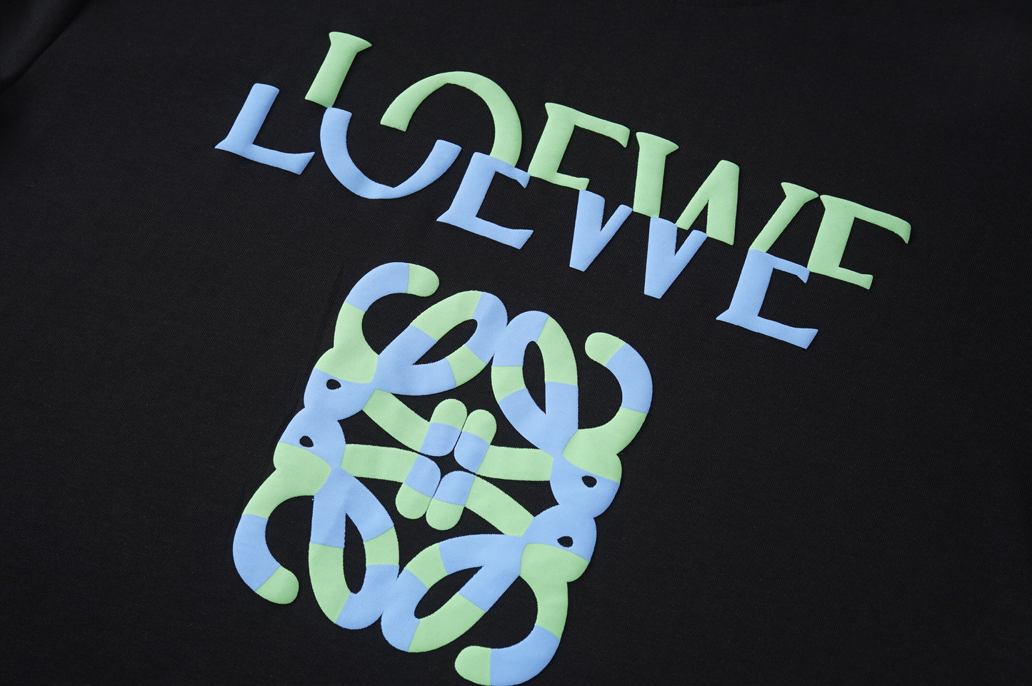 LOEWE White/Black Tee With Colorful Logo And Pattern For Fashion - Forward Outfits