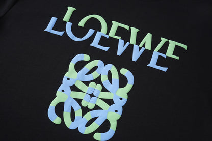 LOEWE White/Black Tee With Colorful Logo And Pattern For Fashion - Forward Outfits