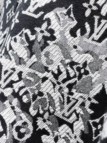 Louis Vuitton Monogram Print Hooded Windbreaker with Zip-Front