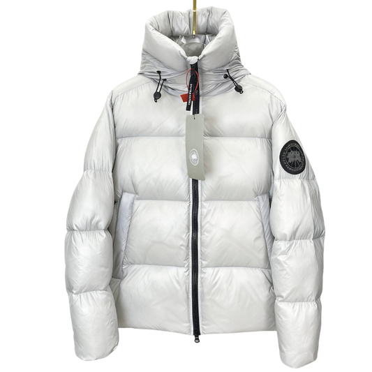 Light Gray Canada Goose Crofton Puffer Jacket For Winter Warmth And Style