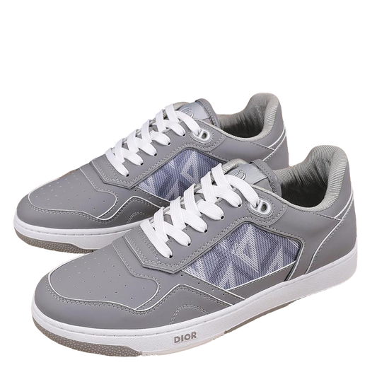 Dior Mens Sneakers Luxury Leather Casual Shoes With Oblique Pattern