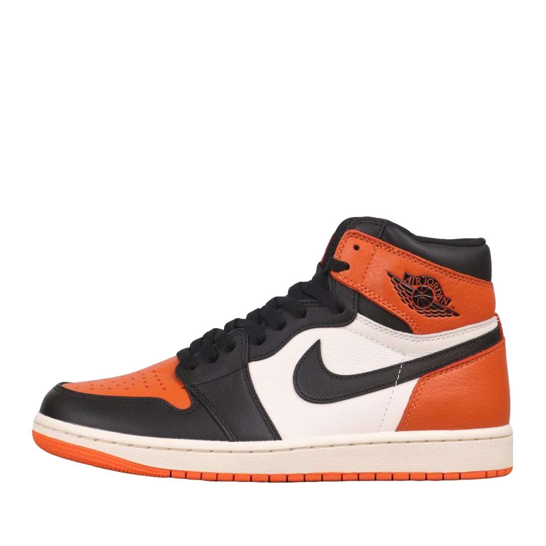 Air Jordan 1 High OG Shattered Backboard Orange Black White Basketball Sneakers