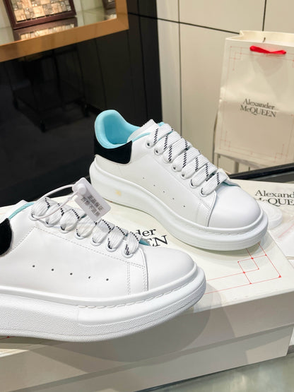 Alexander McQueen Unisex Oversized Sneakers With Blue And Black Accents