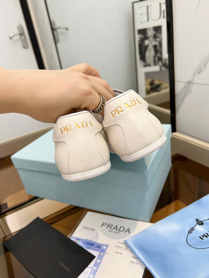 Prada Unisex Sneakers Triangle Logo Luxury Fashion Sneakers