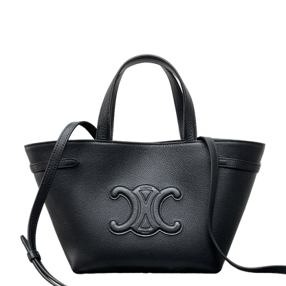 Gorgeous Black Celine CABAS ANAIS Handbag With Classic Logo 118613