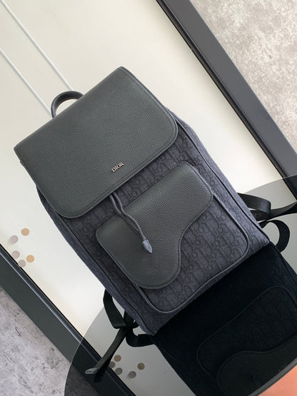 Chic Dior Backpack With Signature Monogram And Leather Accents 1ADBA041