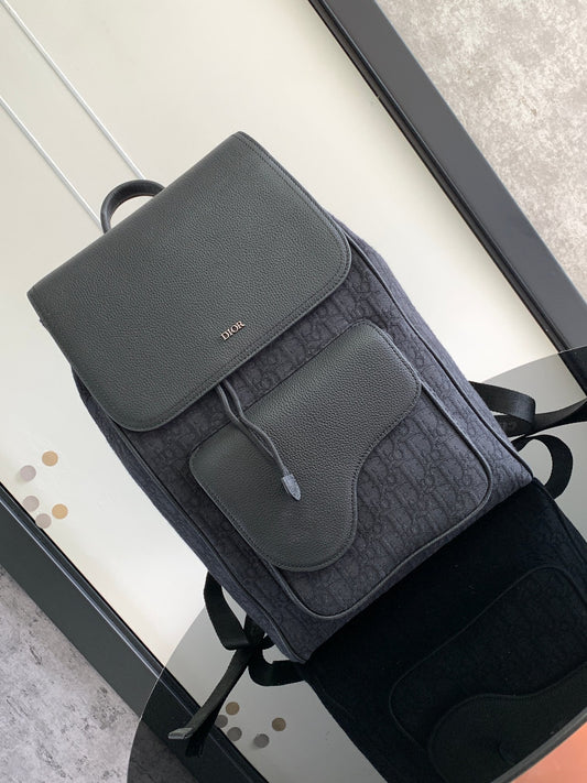 Chic Dior Backpack With Signature Monogram And Leather Accents 1ADBA041
