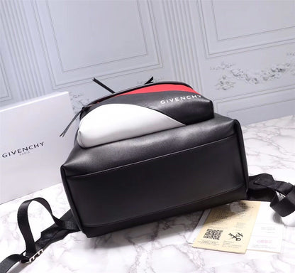 Stylish Givenchy Color - Block Nylon Backpack With Logo Strap 4048