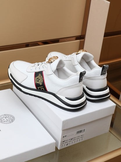 Versace Men's Sneakers - Luxury Designer Athletic Footwear with Greek Key Pattern