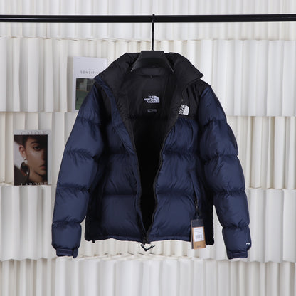 The North Face Navy Blue Black Puffer Jacket Warm Winter Outerwear