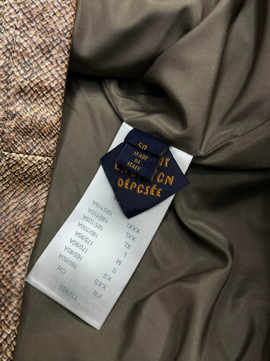 Louis Vuitton Snakeskin Pattern Jacket with Contrast Collar