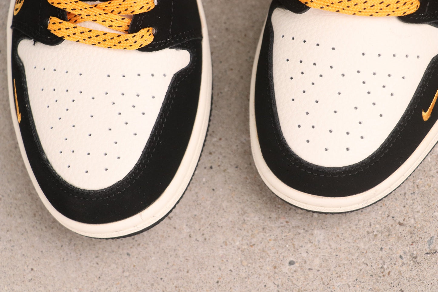 Air Jordan 1 Low Hermes Inspired Orange Black White Casual Sneakers