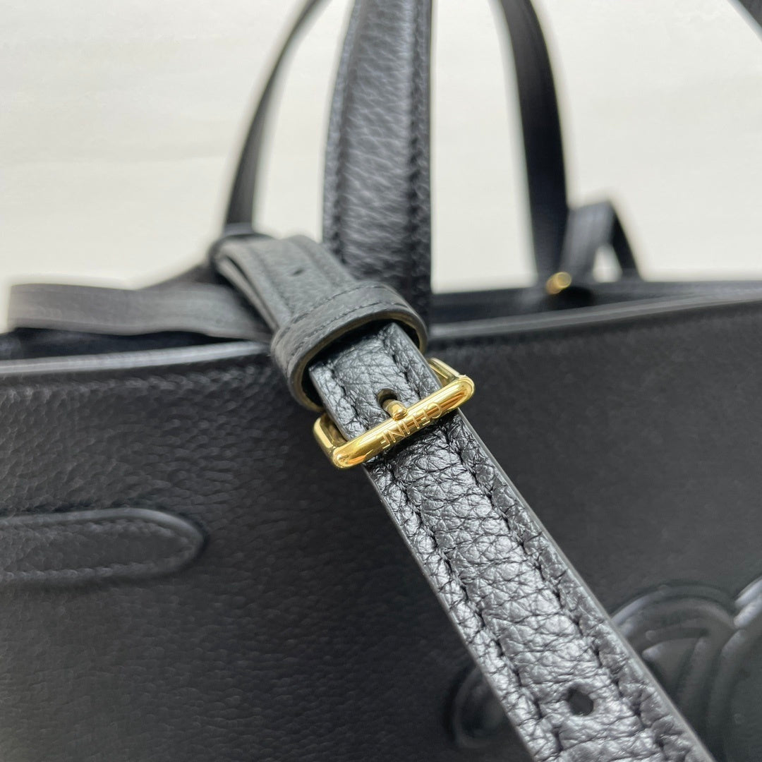 Gorgeous Black Celine CABAS ANAIS Handbag With Classic Logo 118613