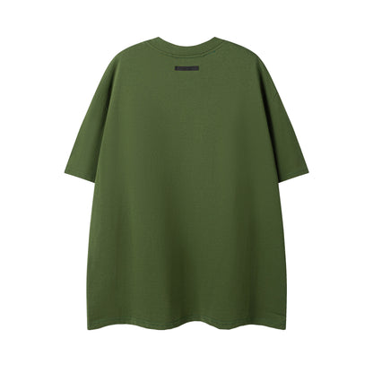 Fear Of God Essentials Olive Green/Black/White/Gray Tee Oversized Fit Streetwear Fashion Staple