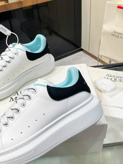 Alexander McQueen Unisex Oversized Sneakers With Blue And Black Accents