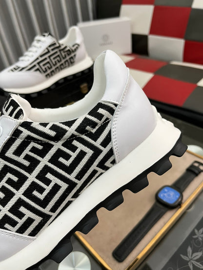 Versace Men's Sneakers - Luxury Designer Athletic Footwear with Greek Key Pattern