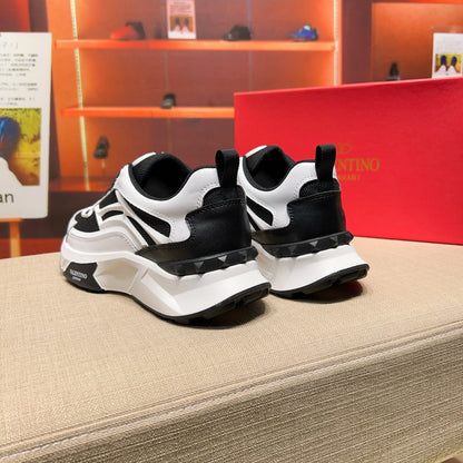 Valentino Men's Luxury Sneakers Fashion Mesh Design Casual Athletic Shoes