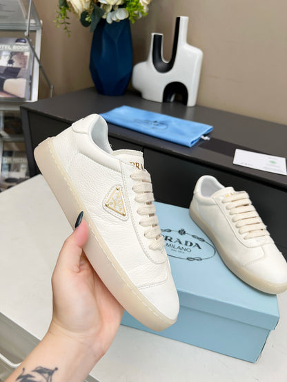 Prada Unisex Sneakers Triangle Logo Luxury Fashion Sneakers