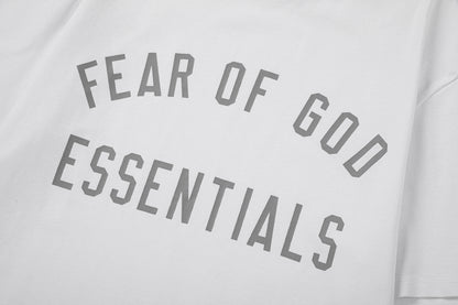 Fear Of God Essentials Olive Green/Black/White/Gray Tee Oversized Fit Streetwear Fashion Staple