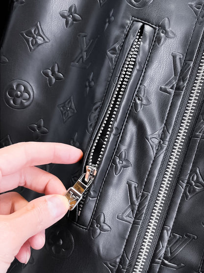 Louis Vuitton Monogram Leather Jacket for Men