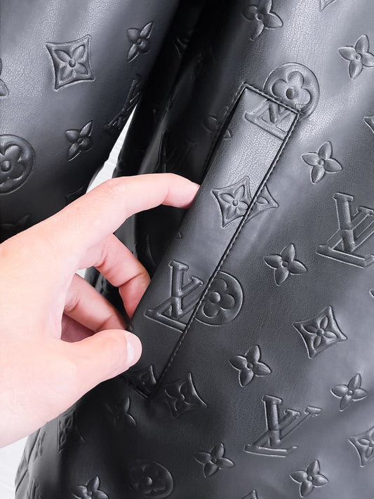 Louis Vuitton Monogram Leather Jacket for Men