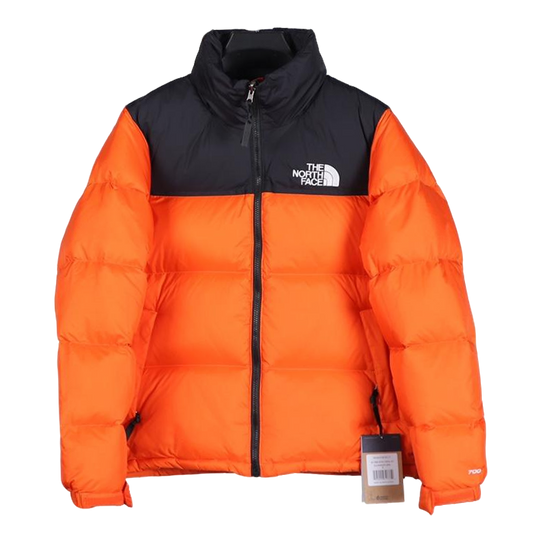 The North Face 1996 Retro Nuptse Orange Puffer Jacket for Cold Weather