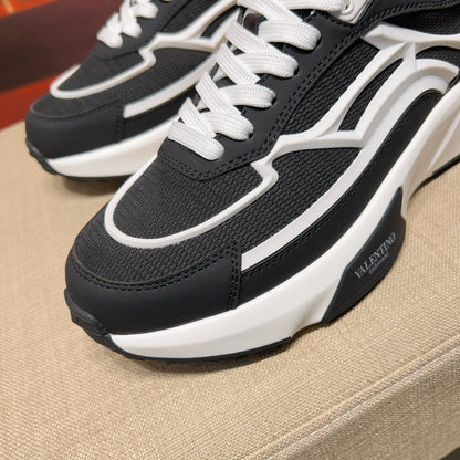 Valentino Men's Luxury Sneakers Fashion Mesh Design Casual Athletic Shoes