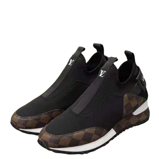 Louis Vuitton Women's Stylish Slip-On Sneakers With Signature Patterns