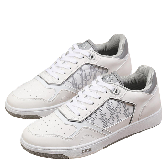 Dior Mens Sneakers Luxury Leather Casual Shoes With Oblique Pattern