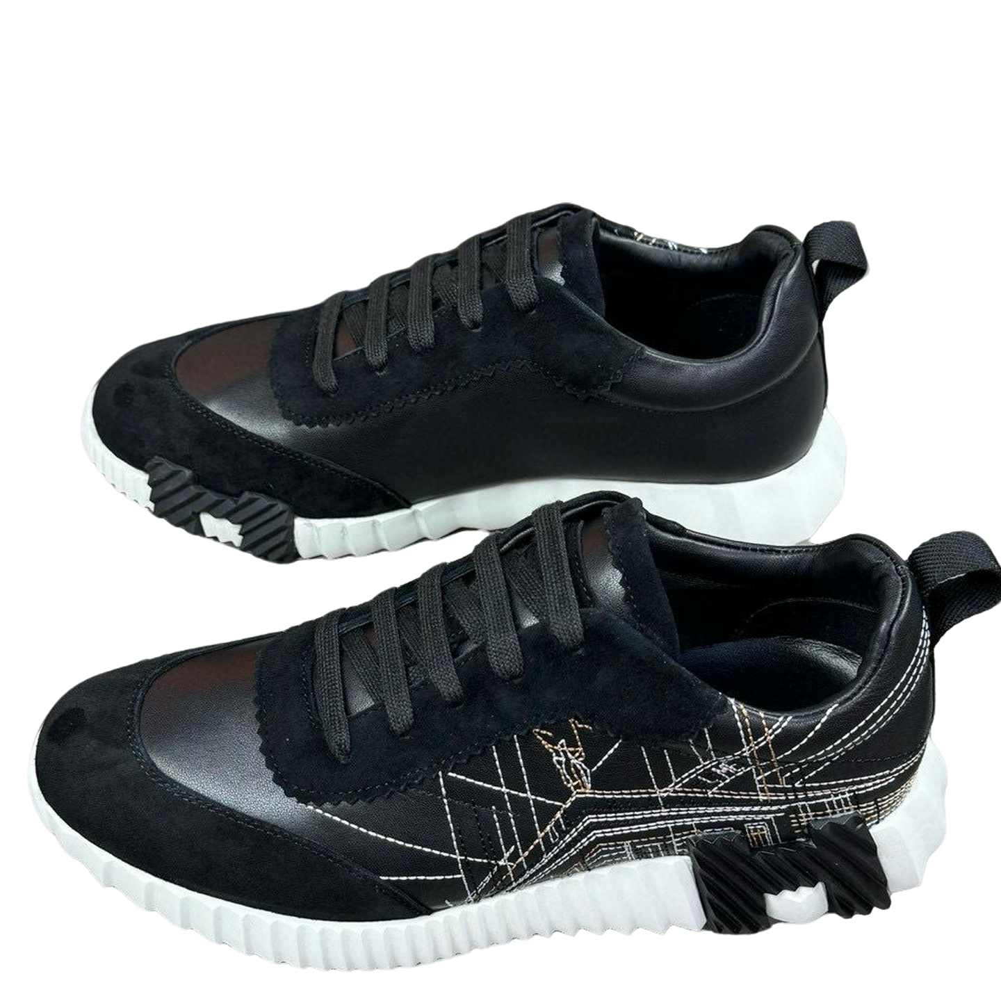 Hermes Men's Sneakers Luxury Leather Fashion Sneakers