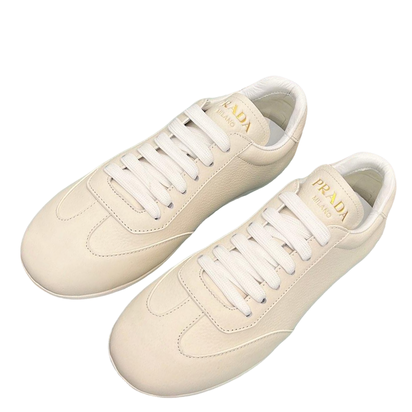 Prada Unisex Sneakers Triangle Logo Luxury Fashion Sneakers