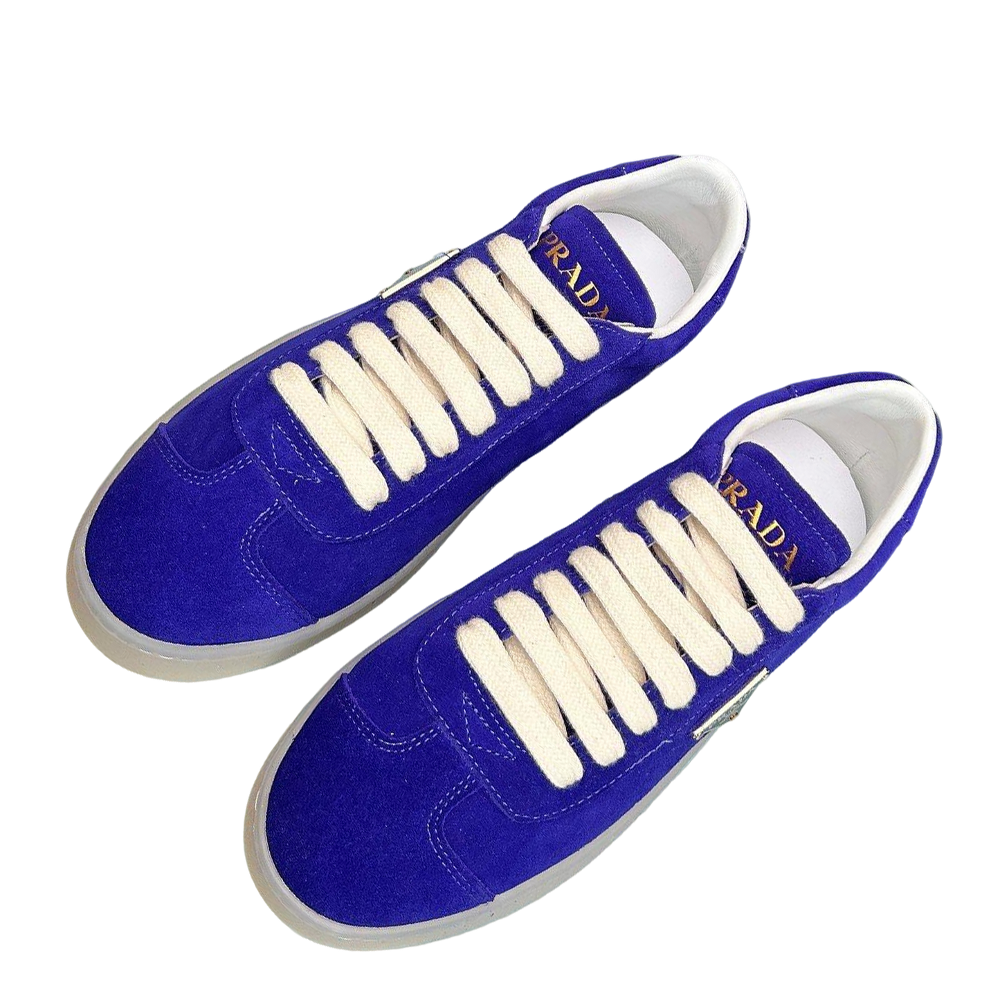 Prada Unisex Sneakers Triangle Logo Luxury Fashion Sneakers