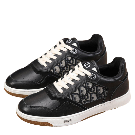 Dior Mens Sneakers Luxury Leather Casual Shoes With Oblique Pattern