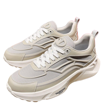 Valentino Men's Luxury Sneakers Fashion Mesh Design Casual Athletic Shoes